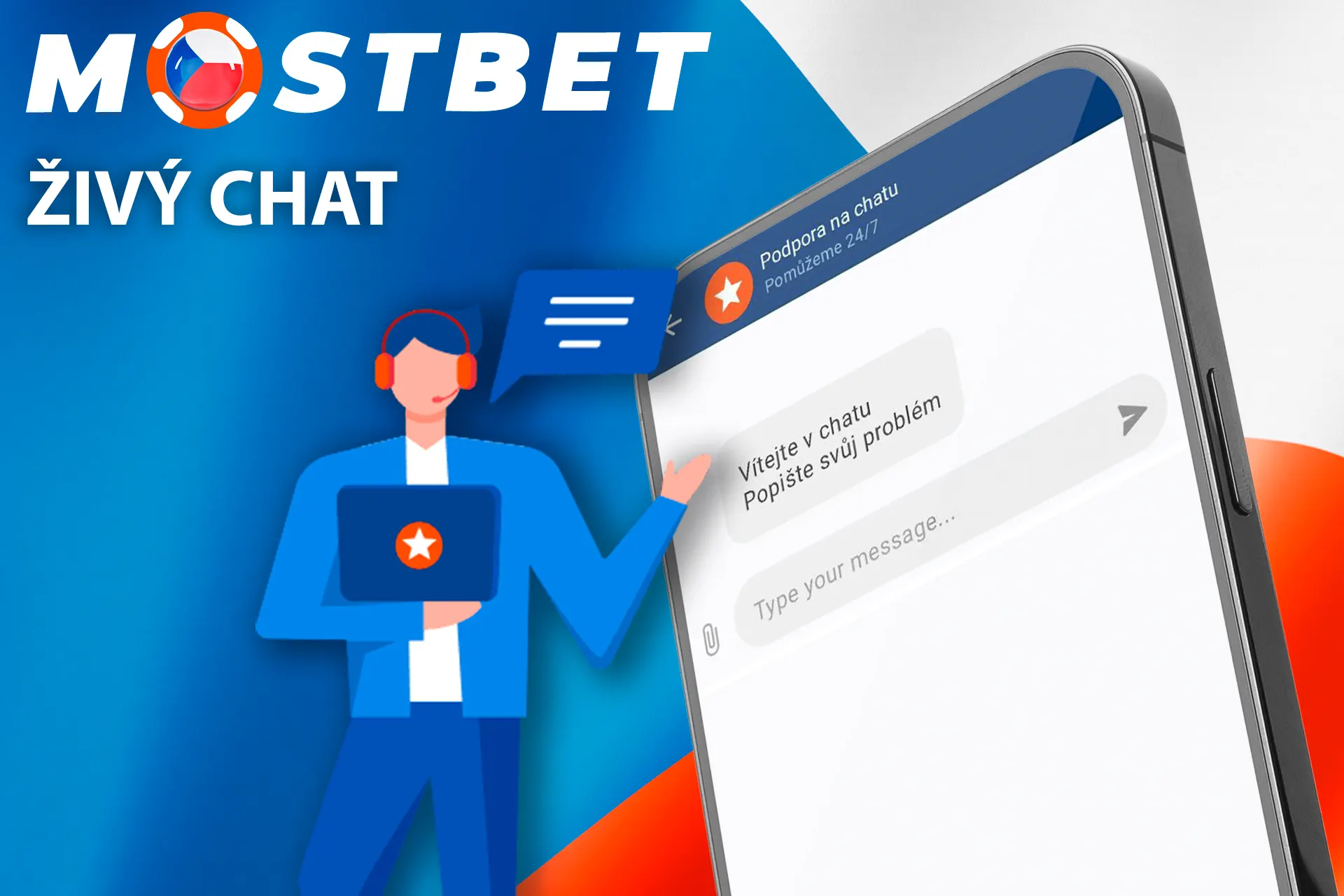 Kontaktujte podporu prostřednictvím živého chatu