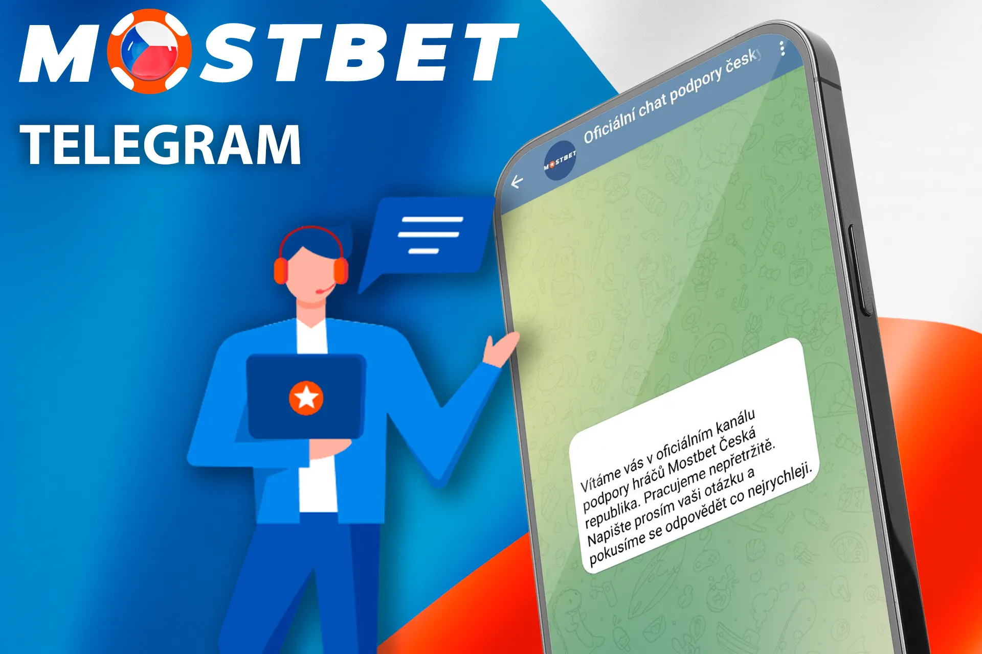 Kontaktování podpory prostřednictvím Telegram